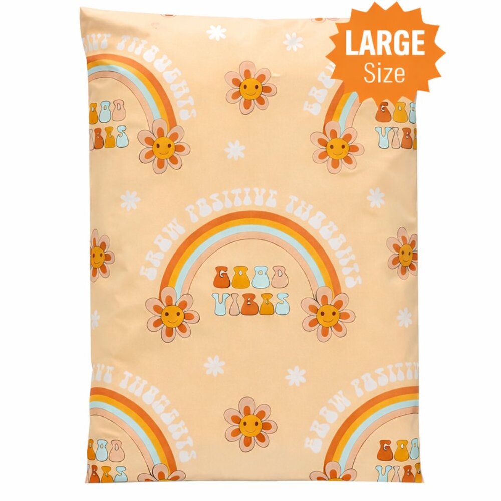 20ct Large 14.5 x 19 Good Vibes Poly Mailers